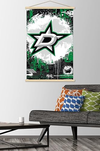 Miniatura 2 de Trends International NHL Dallas Stars - Póster de pared con logotipo Maximalist 23 con marco magnético