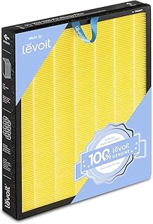 LEVOIT Vital 100S - Purificador de aire para alergias a mascotas, 3 en 1 H13 True HEPA, filtro de carbón activado de alta eficiencia, Vital 100S-RF-PA (LRF-V102-YUS), 1 paquete, amarillo
