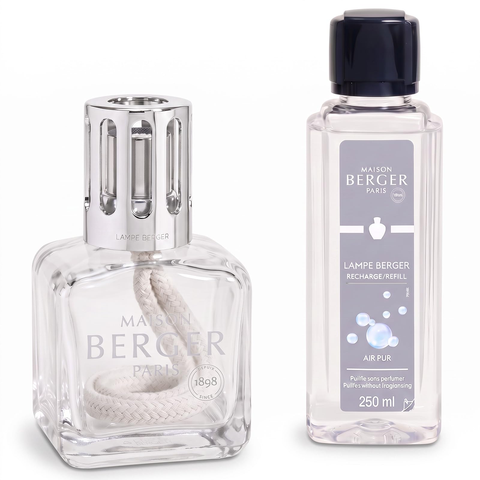 Amazon.com: MAISON BERGER Ice Cube Lampe Berger Gift Set, Clear
