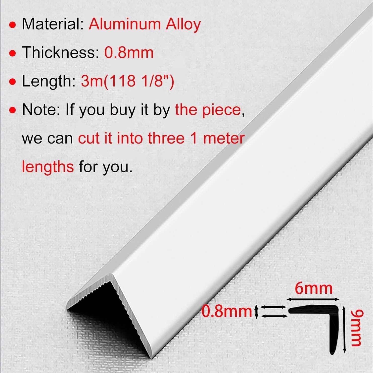 Threshold Strip，Flooring Transition Strip，Floor Transition Strip Metal Floor Transition Strip for Laminate Flooring，Cuttable Threshold Reducer/Planks Divider，L-Molding Stair Edging Cover for Protect W