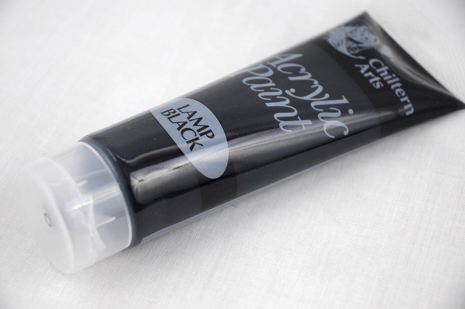 Acrylic colour paints artist art and craft paint set chiltern arts LAMP BLACK- 120ml Tube