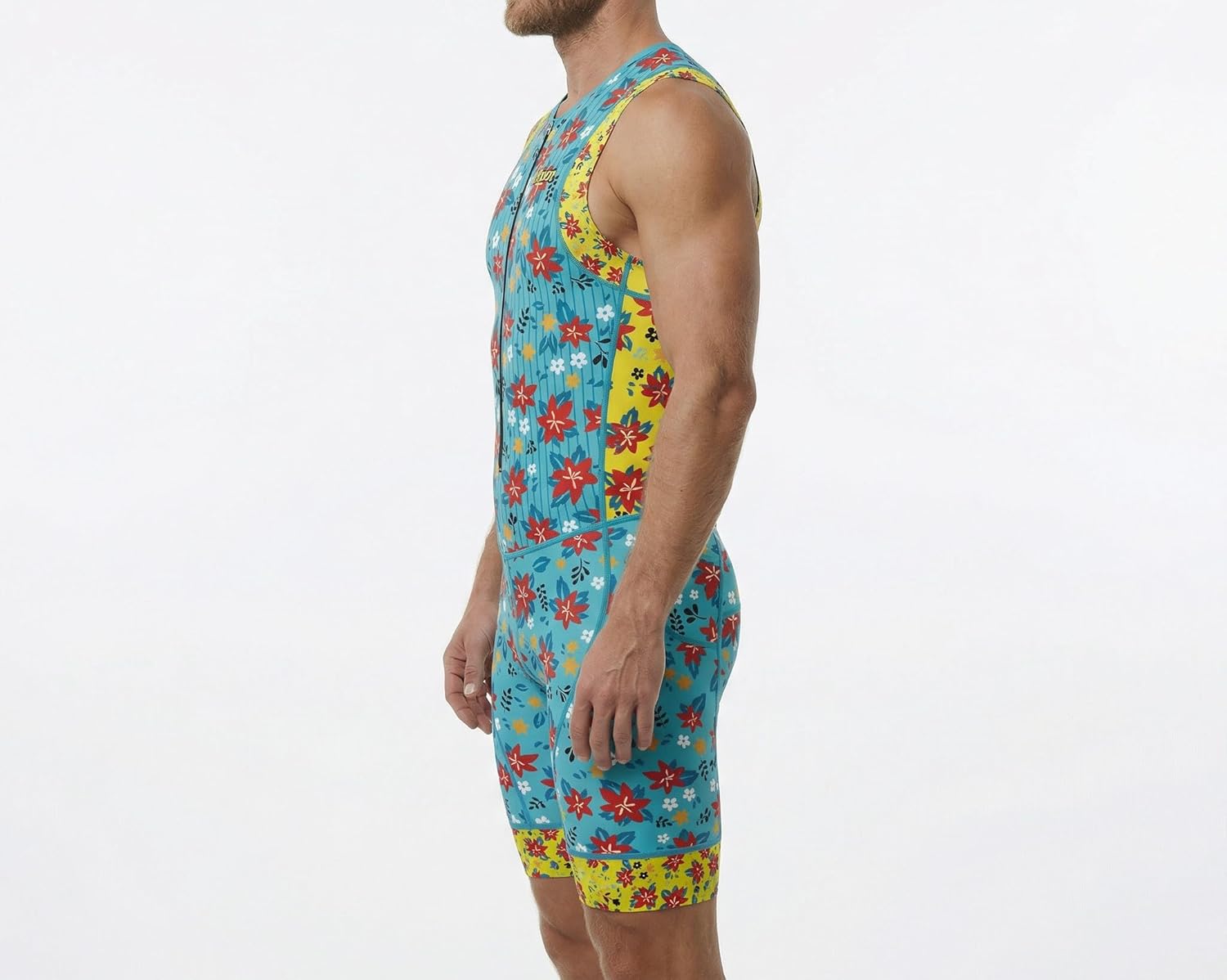 Wixen Men’s Triathlon Suit –Breathable & Padded Tri Suit for Swim, Bike & Run | Race Day Gear for Triathletes