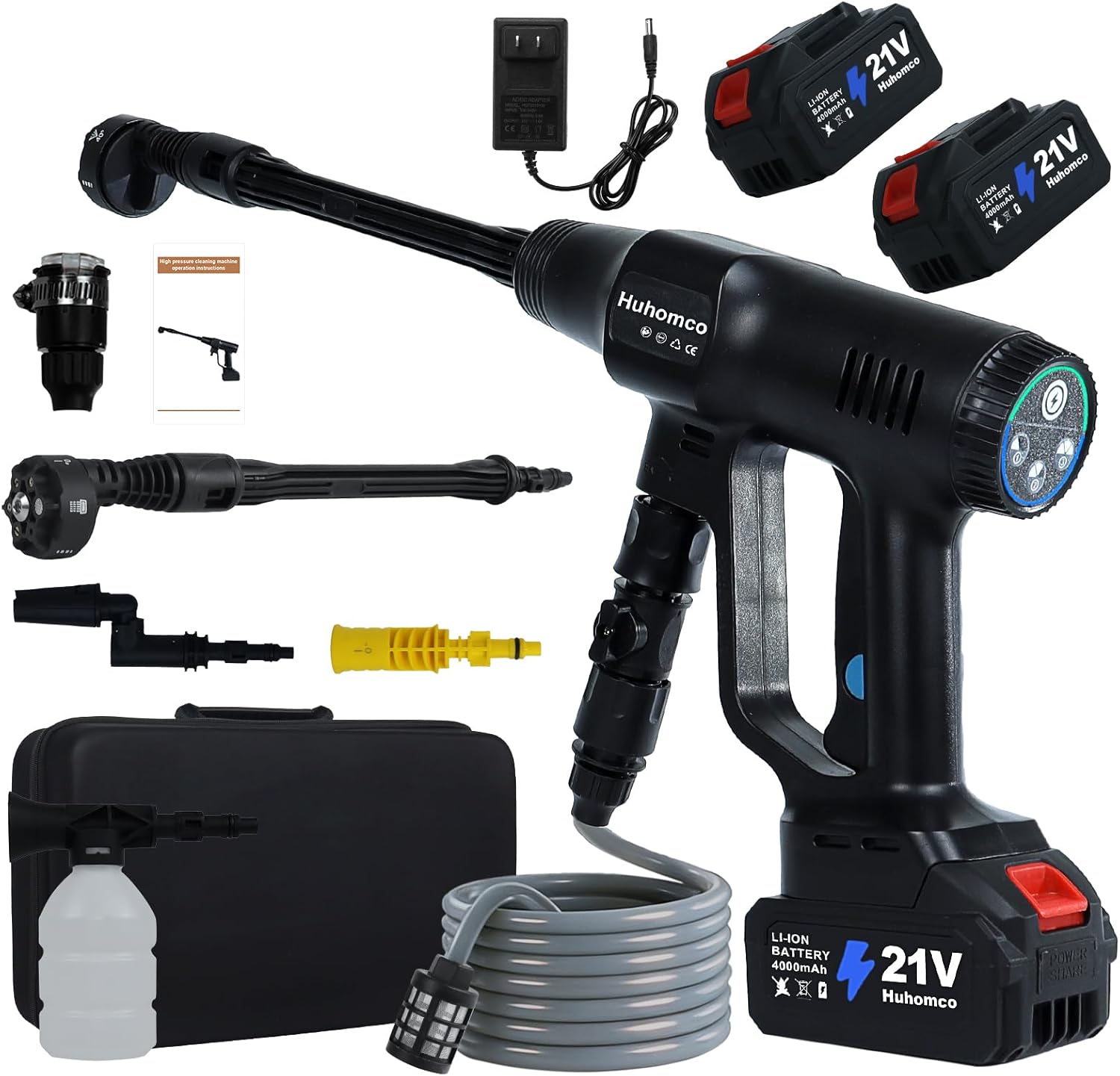 Cordless Pressure Wassher, 2 * 4000mAH Battery