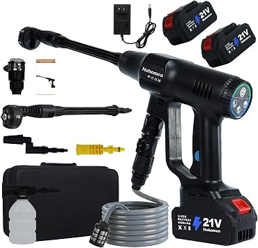 Cordless Pressure Wassher, 2 * 4000mAH Battery