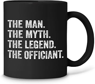 GOOD DEAL Wedding Officiant Marriage Officiant the Man Myth Legend Black Coffee Mug 11oz…