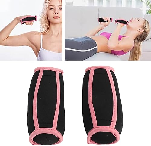 Miniatura 6 de Juego de pesas de mano suaves de 1 libra, par con correa de mano para entrenamiento de fuerza, caminar, trotar, fitness, material de neopreno,