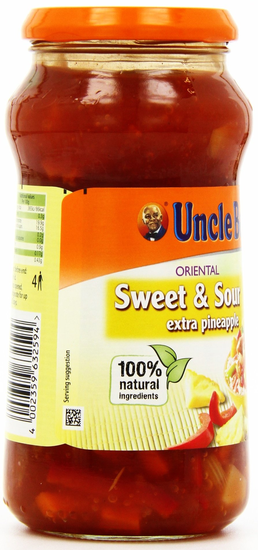 Uncle Bens Orientalny słodki i kwaśny dodatkowy sos ananasowy 500 g (opakowanie 6 szt.)