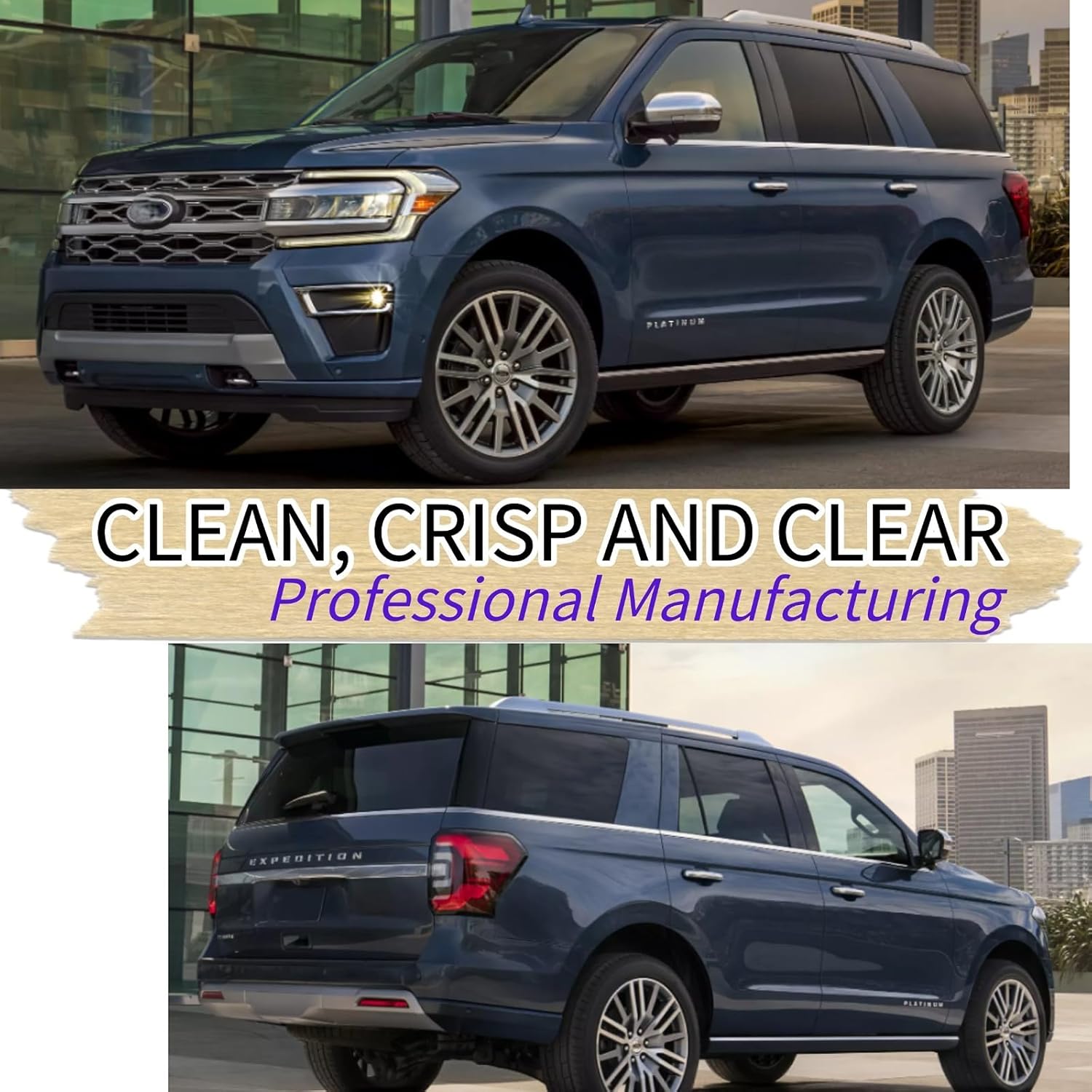 Rear Wiper Blade & Arm Replacement for Ford Expedition 2018-2024 OEM Fit for Max King Ranch Limited Platinum SSV XLT Timberline XL STX Models Back Windshield Wiper Blade for 2023 2022 2021 2020 2019