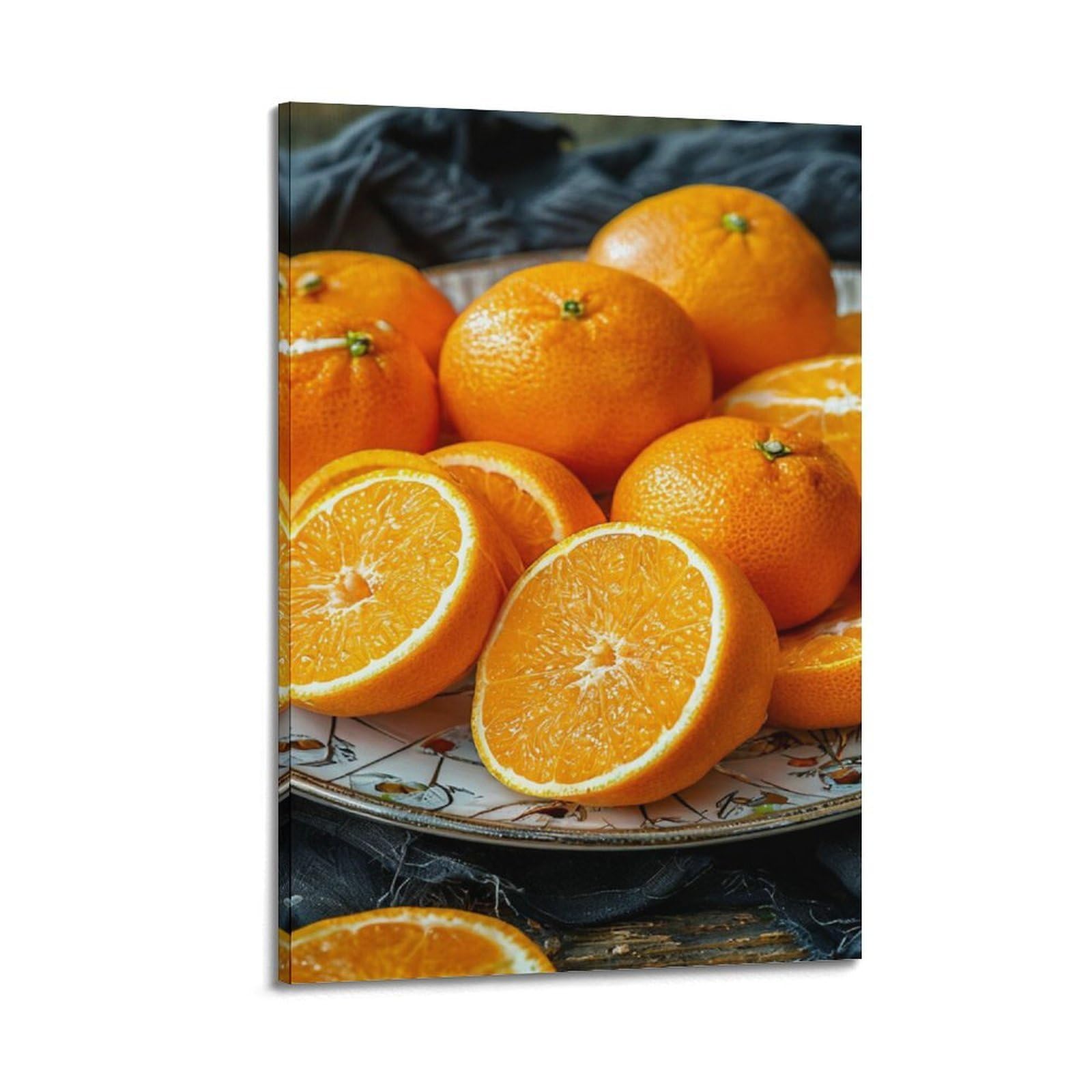 Poster fruits oranges fraîches déco murale moderne suspendre salon 50x75 - 6