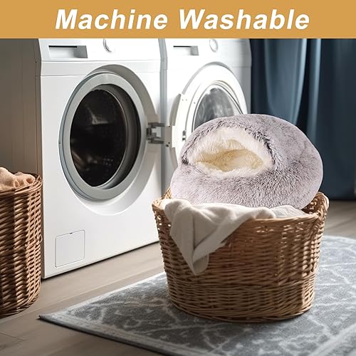 Miniatura 3 de Camas para perros pequeños, cama tipo cueva para gatos, cama lavable para gatos, cama acogedora para mascotas para perros o gatos, cama