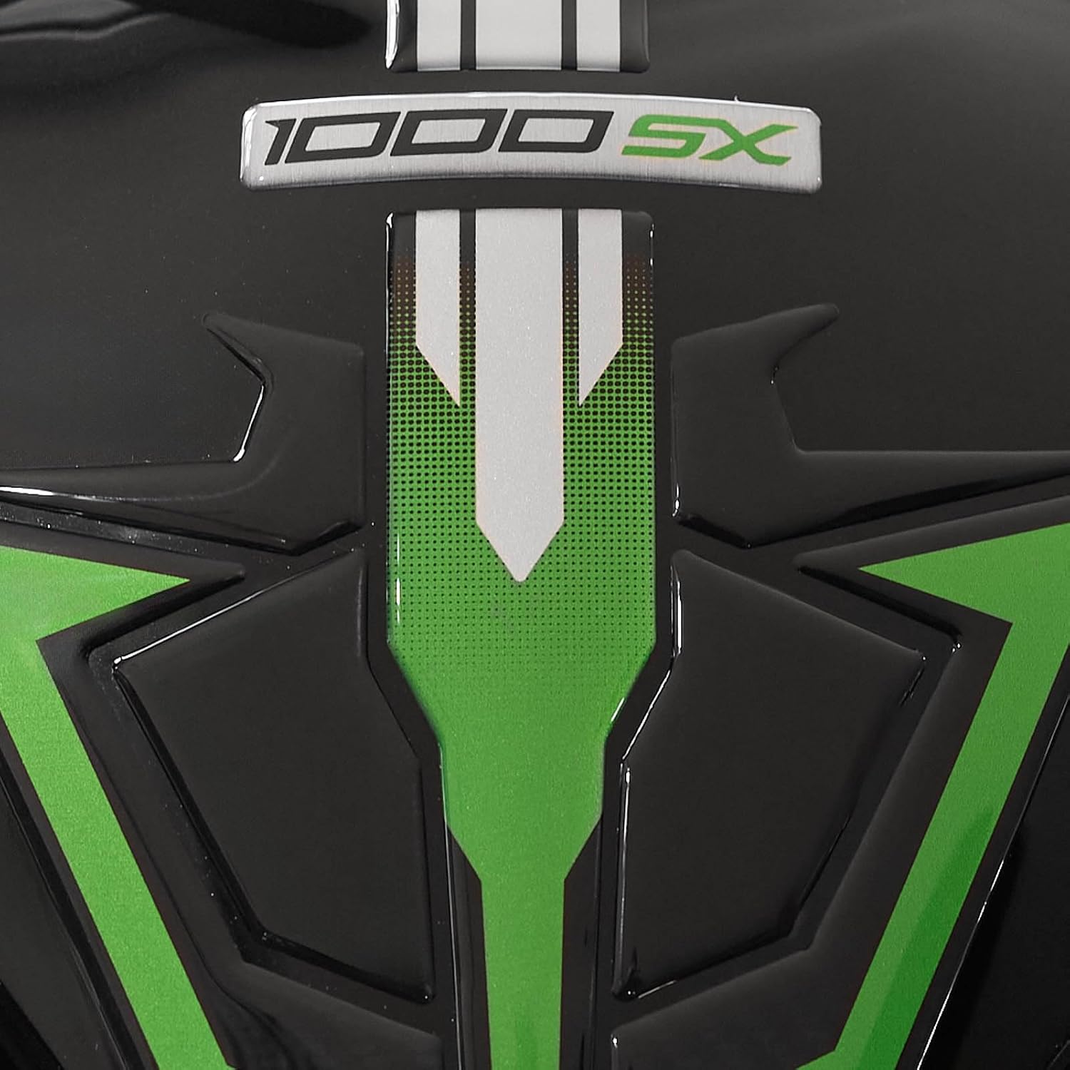 Resin Bike Motorbike 3D Stickers Compatible with Kawasaki Ninja 1000 SX 2021-2025. Bike Tank Protector from Impact and Scratches. Sticker 3D Resin Gadget Moto