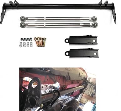 Front Traction Control Arm Tie Bar Kit Fit for 1992-1995 Honda Civic 5th EG, EH, EJ1/2; 1996-2000 6th EK3 / 4/5 / 9, EJ6 / 7/8 / 9, EM1; 1993-1997 Del Sol; 1994-2001 Integra DC