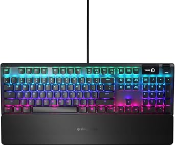 Steelseries Apex 5 Hybrid Mechanical Gaming Keyboard, Rgb Lighting for Each Key, Oled Screen, Turkish QWERTY