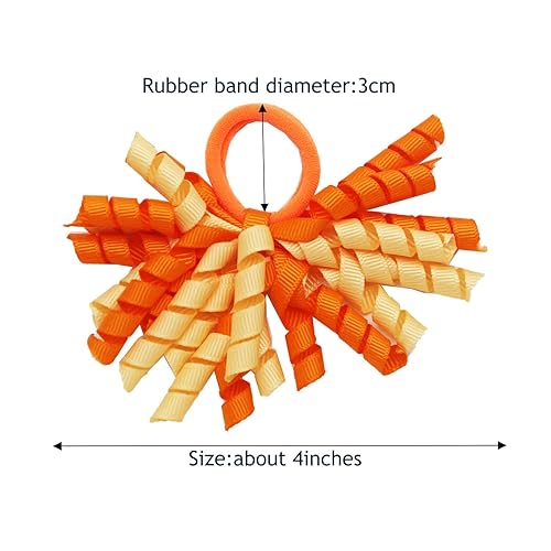 Miniatura 5 de CellElection 30 lazos para el pelo de bebé niña, coloridos y rizados, lazo de grogrén, lazos para el cabello, accesorios para el cabello para niñas