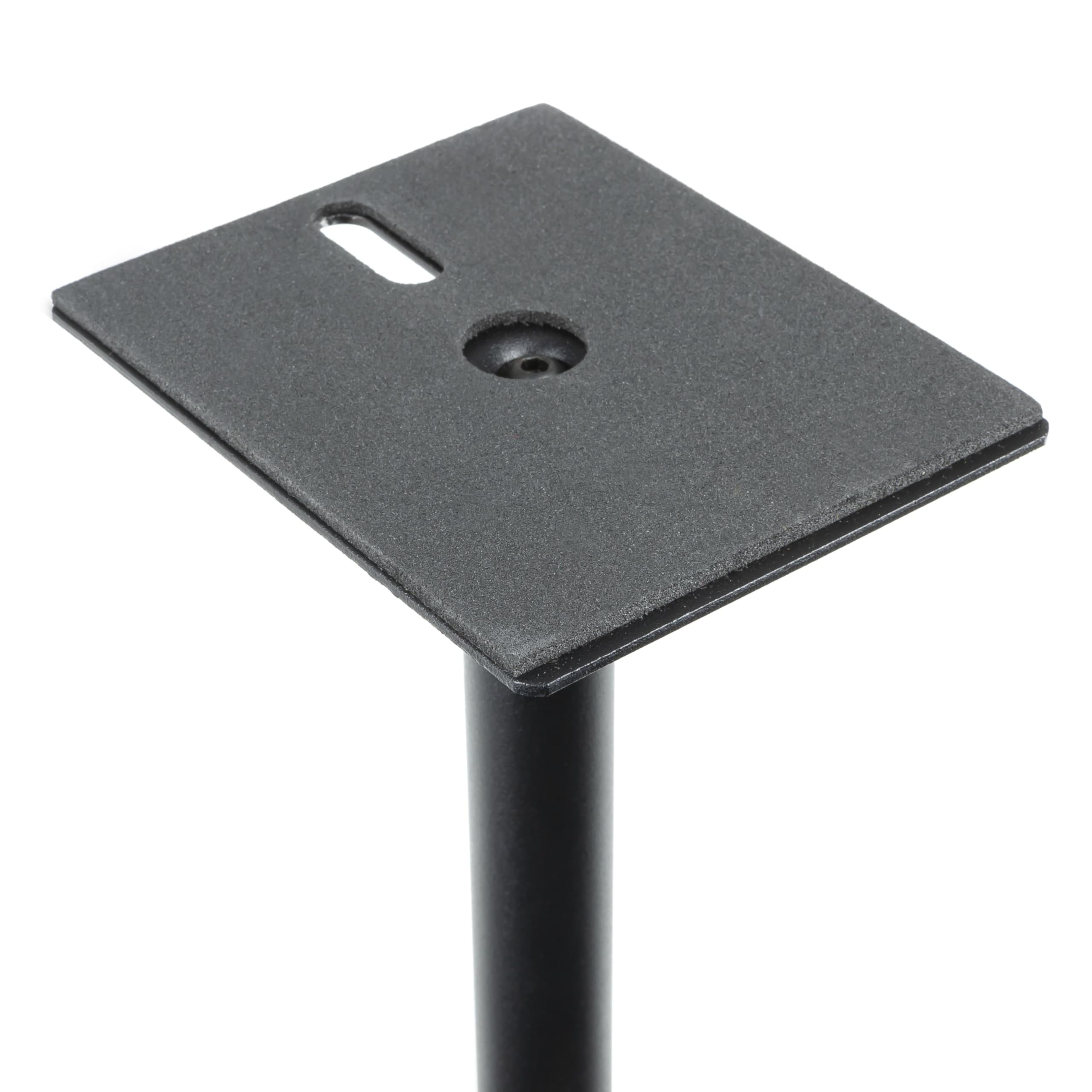 Fame Audio DB 029 Monitor Ständer, Stabiler Lautsprecherständer, Geeignet für Nahfeld-Monitore bis 12 kg, Höhenverstellbar 410-1110 mm, Schwarz, Ideal für TV, Broadcast, Tonstudio, Auflagefläche 125 x