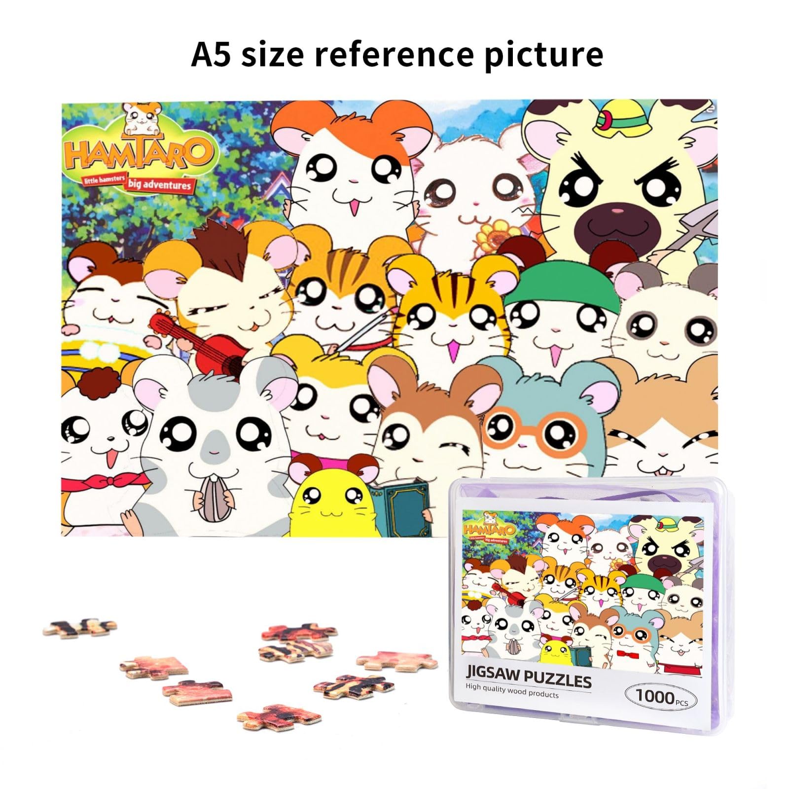 Amazon.co.jp: とっとこハム太郎 ジグソーパズル 1000ピース 人気壁