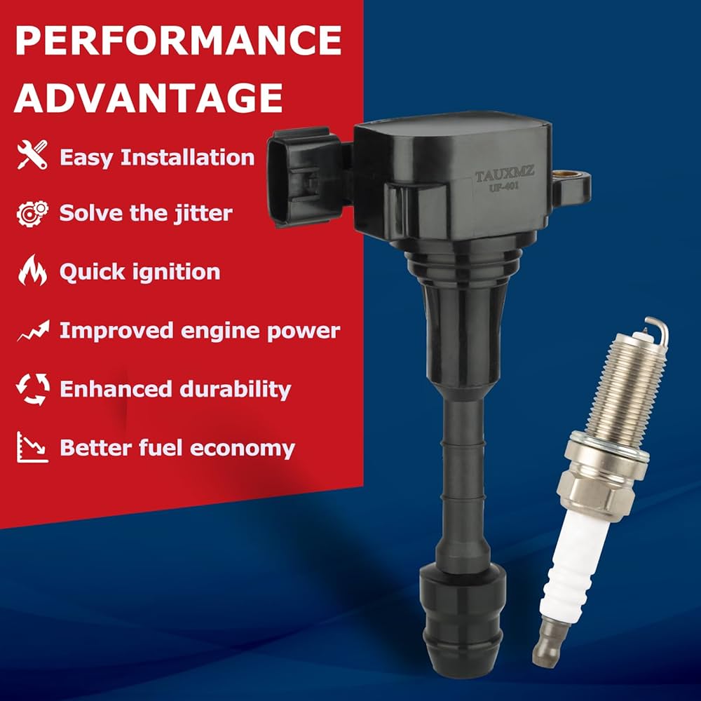 Amazon.com: TAUXMZ Ignition Coil UF401 and Spark Plug NGK4469
