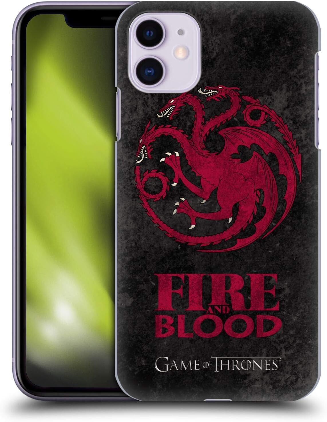 Head Case Designs Officially Licensed HBO Game of Thrones Targaryen Dark Distressed Look Sigils Hard Back Case Compatible with Apple iPhone 11