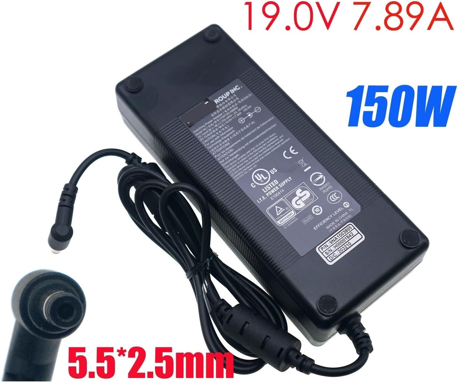 Switching Power Adapter Input: 100-240V Output: 19V 7.89A(AU Plug)