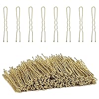 Vista 14 de Tbestmax 300 alfileres de pelo en forma de U, para ballet, red de pelo para mujer, 2.8 in, color negro