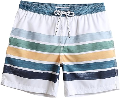 maamgic Traje de baño para hombre de corte ajustado de 7 pulgadas, de secado rápido, con forro de malla