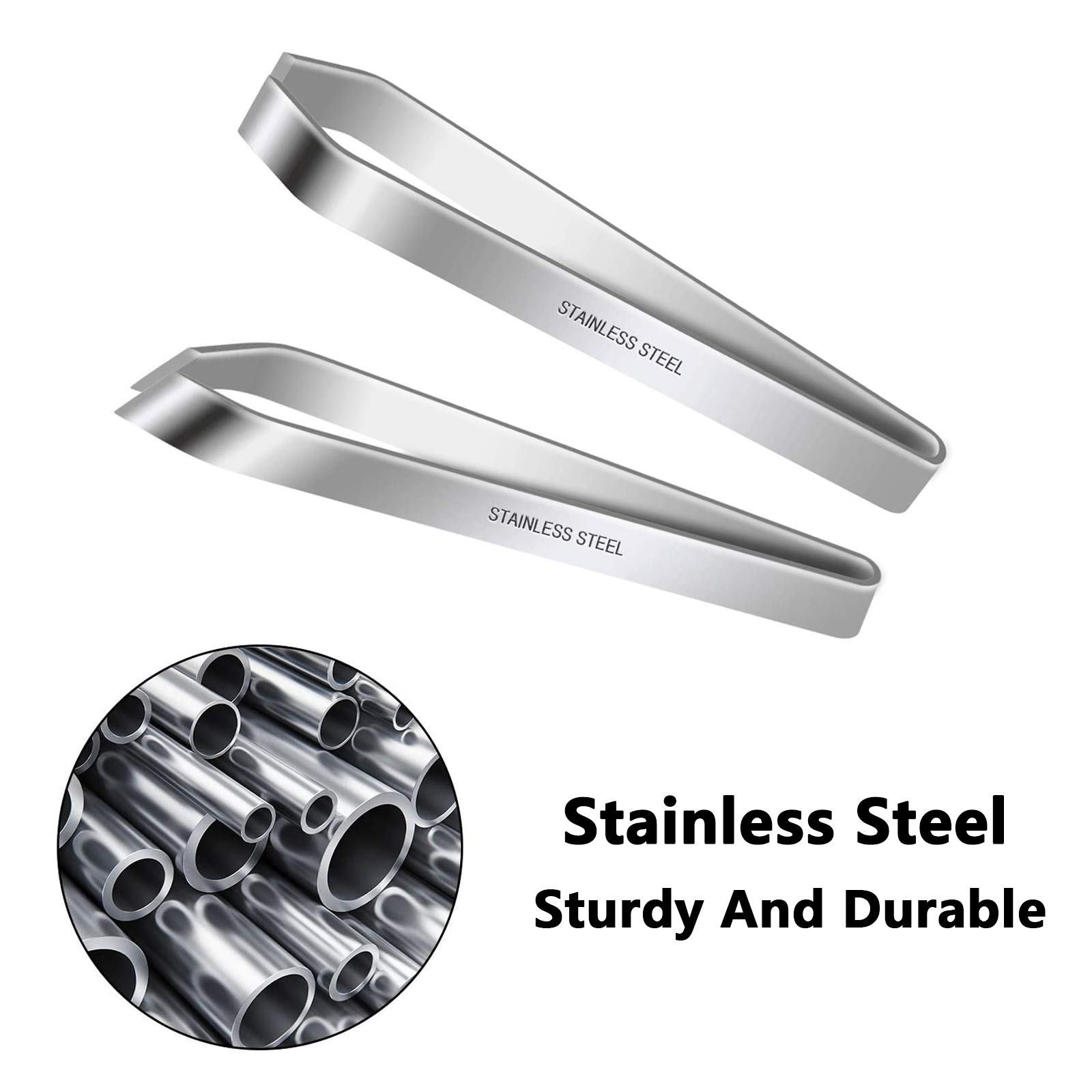 Image secondaire de Pince à Chevrons en Acier Inoxydable - Set de 2 pour Écailles et Arêtes