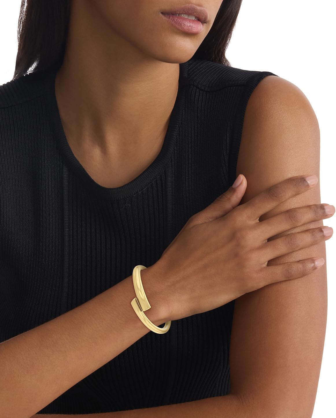 Calvin Klein Women's Jewelry - CK Spiral Bangle - Stainless Steel - Layering Accessory for Everyday Wear - Gift for Her