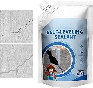 Selbstnivellierender Dichtstoff | 40 cl Schnelltrocknender Fugenkleber | Zementkleber Fugenmasse für Bau, Fliesen, Ziegel, Boden, Nivellierung Asphalt, wasserdichter Kleber für