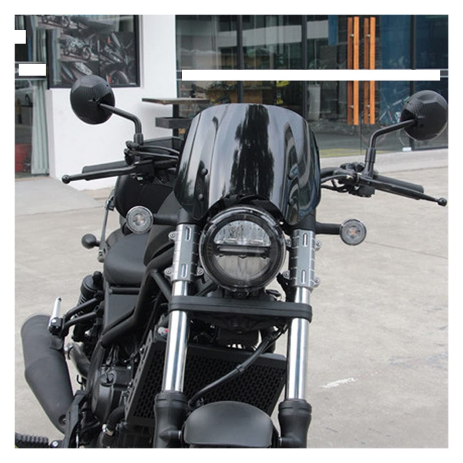 Spojler przedłużający szyba przednia Pasuje do R&EBEL 500 CMX 500 300 REBEL500 CMX500 CMX300 2020-2022 przedni ekran motocykla owiewka przedniej szyby Osłona przedniej szyby Wiatr(Transparent)