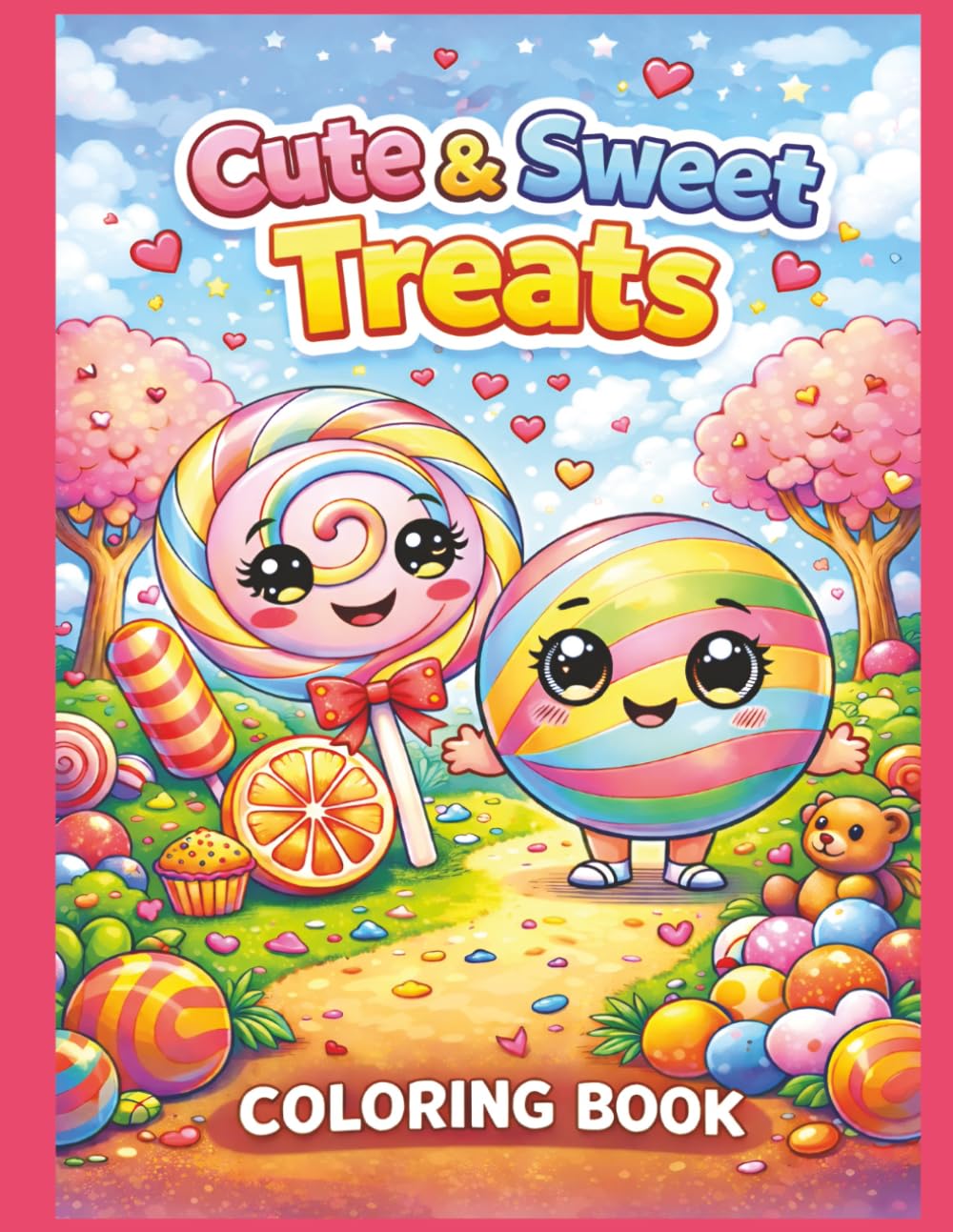 Cute & Sweet Treats: A Coloring Book for Adults and Teens featuring adorable Bold and Sweet Chibi-style Treats for Fun and Relaxation