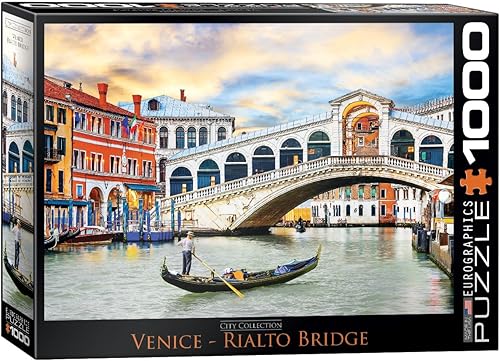 EuroGraphics Venecia Rialto Puente Puzzle 1000 Piezas Modelo 6000-0766 EuroGraphics Venecia Rialto Puente Puzzle 1000 Piezas Modelo 6000-0766