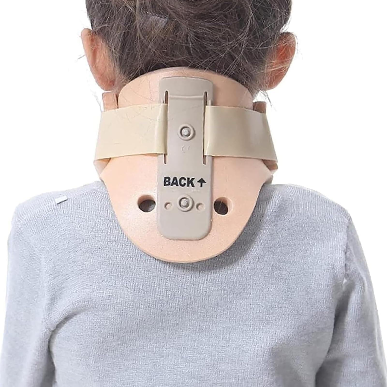 X&Z-XAOY Collarín Cervical Infantil Children Neck Support Brace Diseño En Forma De »V Espuma Suave Que No Irrita La Piel Y Malla De Algodón Transpirable(S)