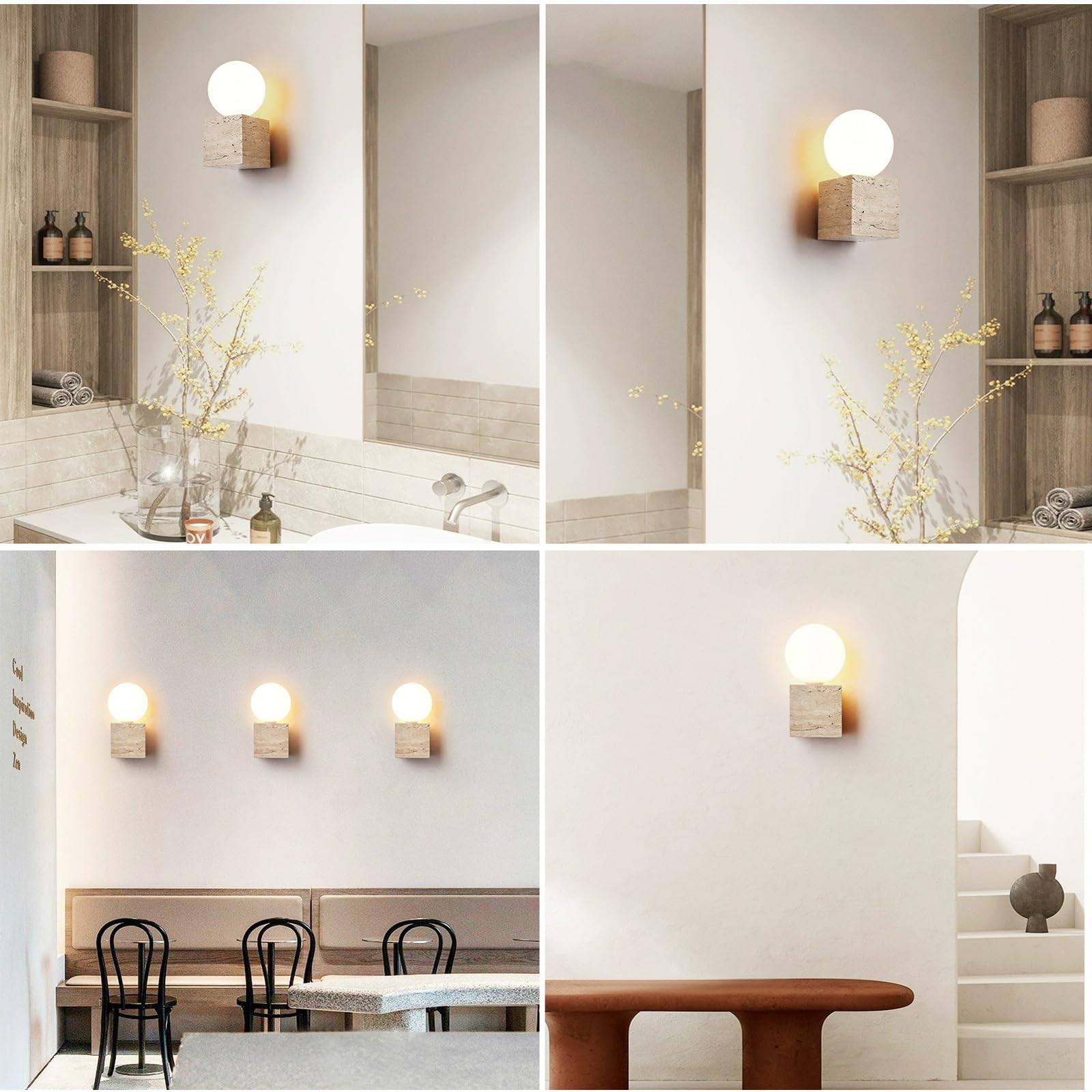 Amazon.com: WFZRXFC Japanese Style Wabi Sabi Interior Stone Sconce