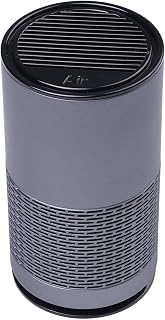 Honseadek Purificador de aire de aniones USB portátil para el hogar, coche, dormitorio, purificador de aire compacto recargable de iones negativos para humo y eliminación (gris)