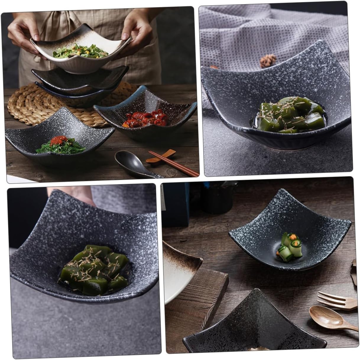Cabilock 1pc Ceramic Sauce Dish for Dipping Sauces Side Dishes and Seasonings and Easy to Clean Porcelain Plate for Sushi and Appetizers