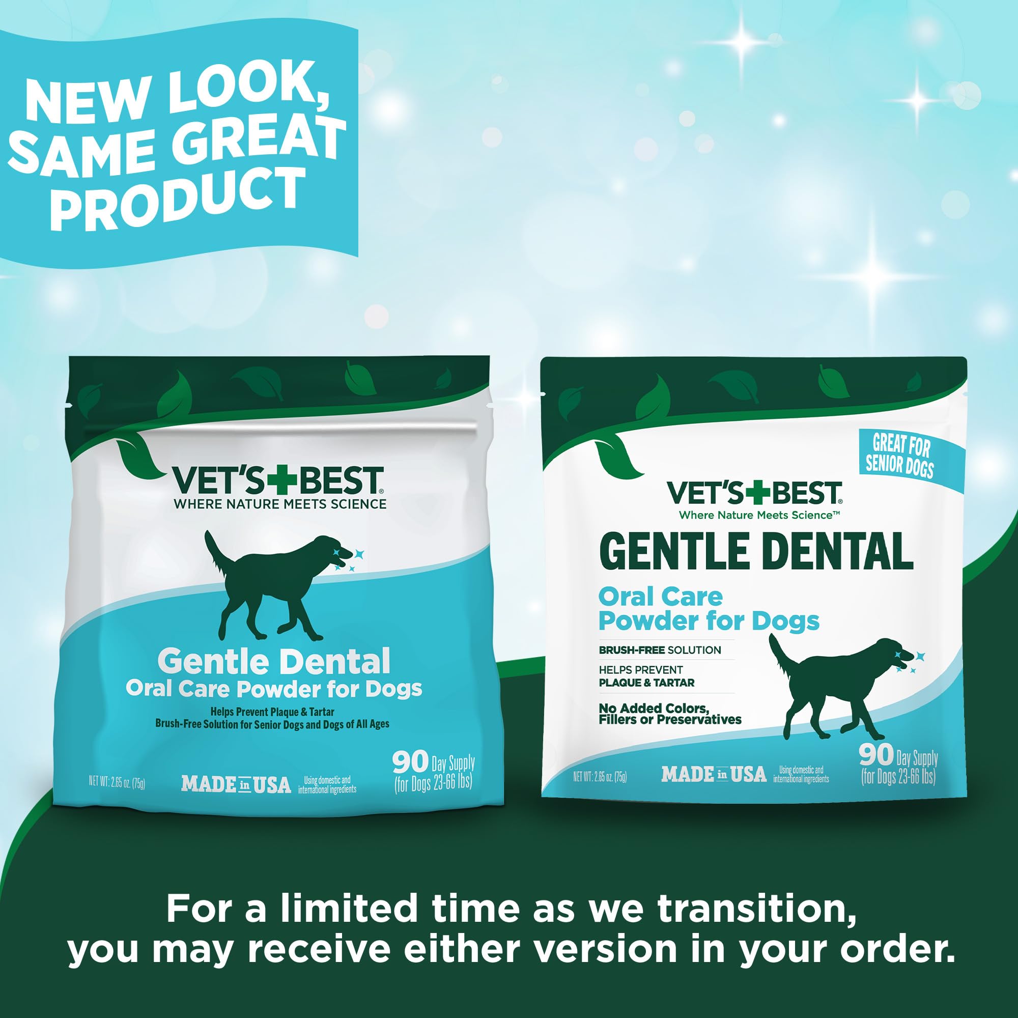 Vet’s Best Dog Teeth Cleaning Powder, Brush-Free Canine Teeth Cleaner & Breath Freshener, Plaque Remover for Teeth, Dog Dental Powder, 90 Day Supply - image 7