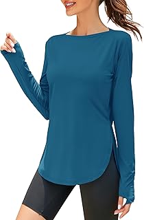 Women's Long Sleeve Sun Shirt UV Protection Workout Tops Lightweight UPF 50+ Golf Gym Hiking Shirts Outdoor Clothing - Buy now