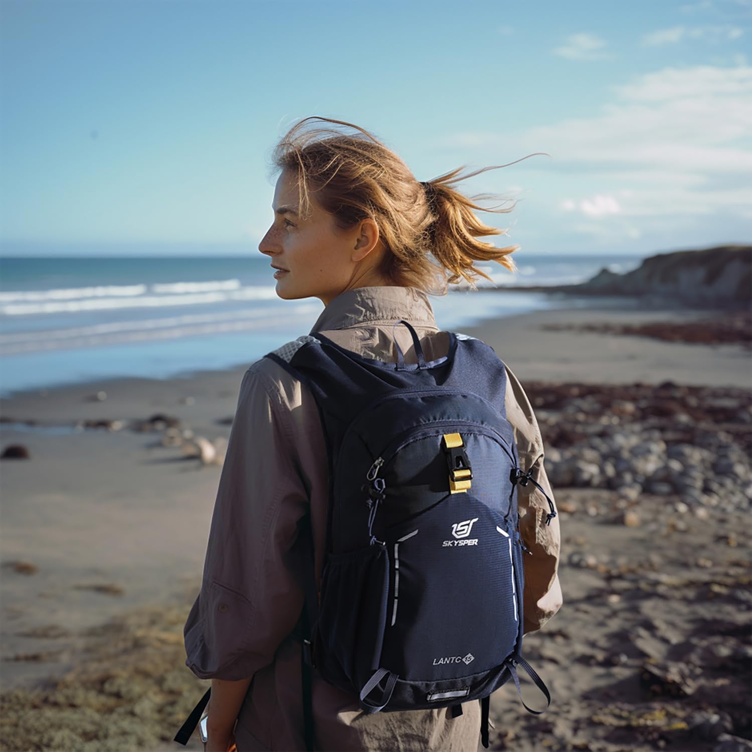 SKYSPER Small Hiking Backpack - 15L Travel Daypack Lightweight Bag Water Resistant Hiking Backpacks for Women Men - Image 7