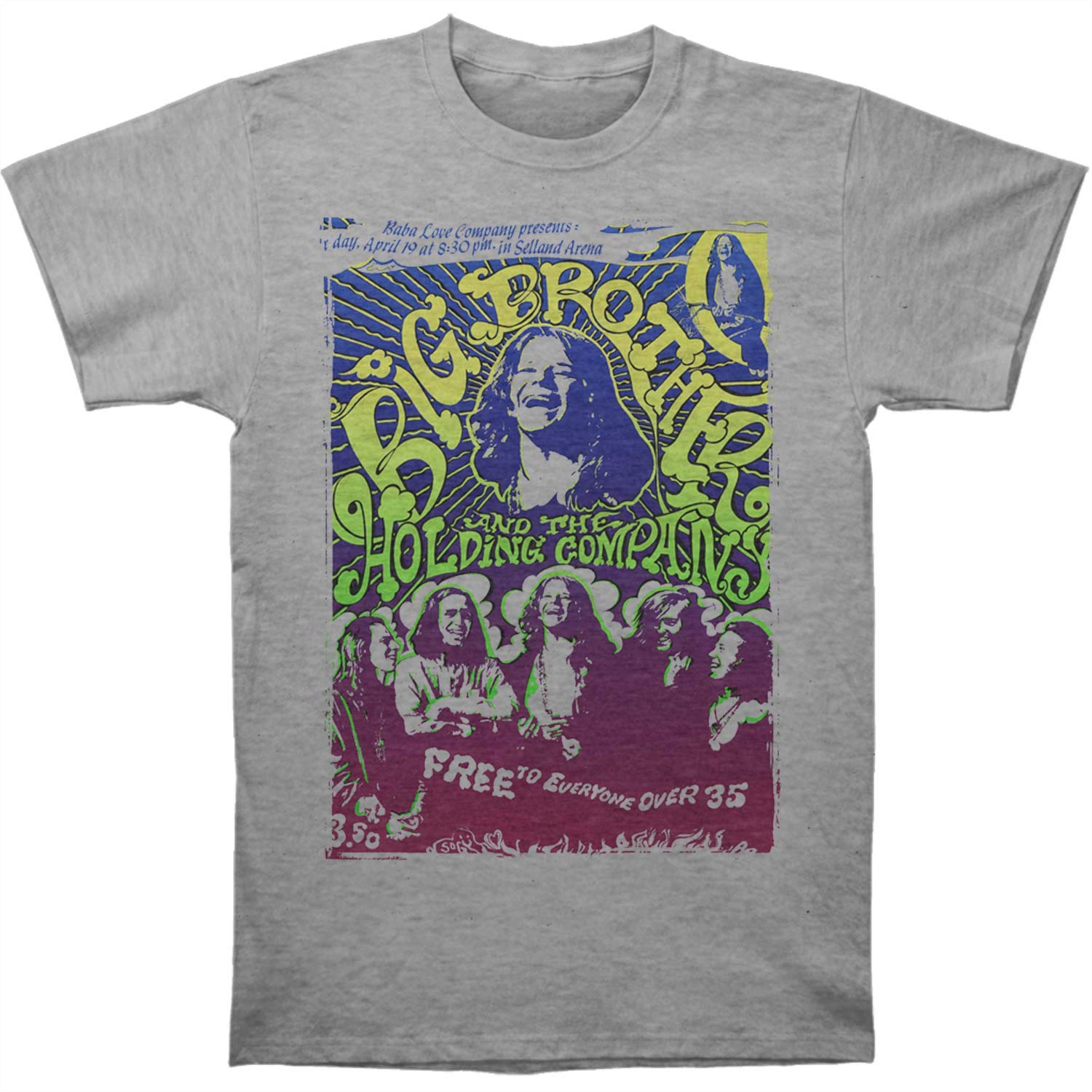 Big Brother & The Holding Co. Vintage Handbill Fitted Jersey tee