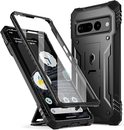 Poetic Revolution Series Case for Google Pixel 7 Pro 5G, Built-in Screen Protector Work with Fingerprint ID, Full Body Rug...