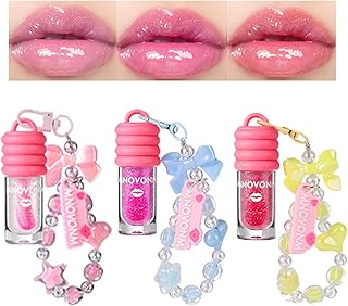 Dulele Juego de 3 brillos de labios hidratant...