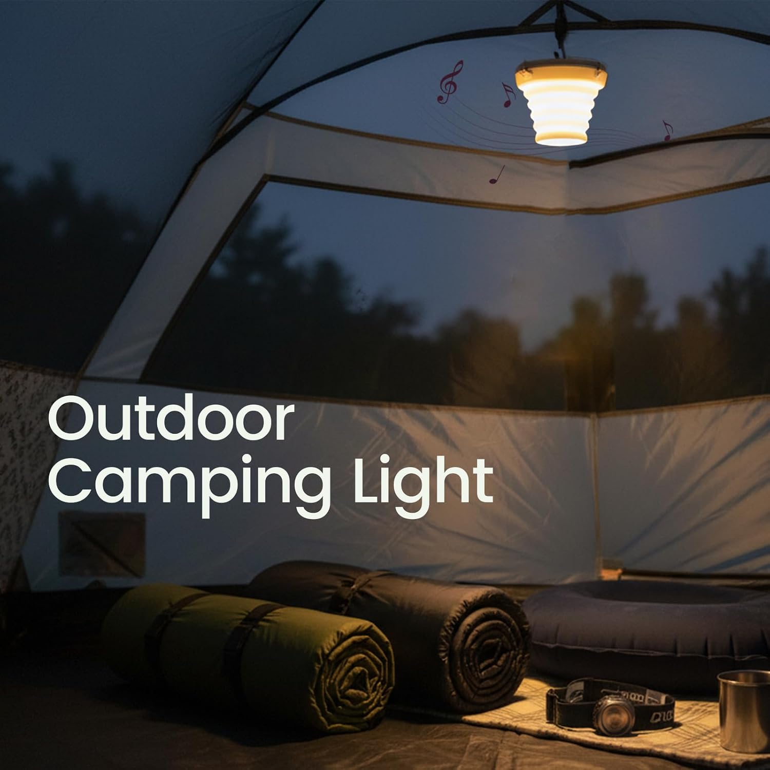 Foldable Bluetooth Speaker with Sleep Night Light & Magnetic Suction - 1s Collapsible Portable Mini Speaker, Min Timer, Warm Ambient Lamp, Ideal for Travel, Bedroom White Noise（Coming Soon） image 4