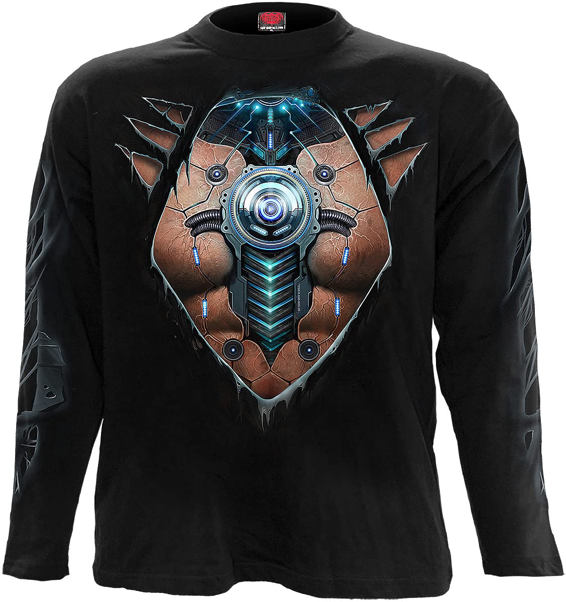 Spiral - Cyber Skin - Longsleeve T-Shirt Black - XL