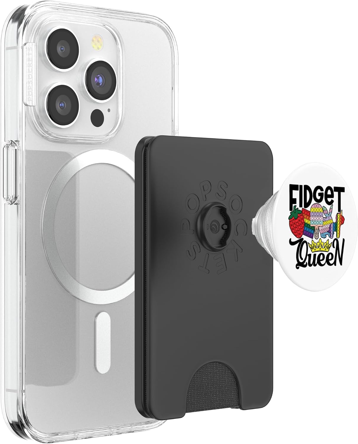 Fidget Queen Pop It for Girls PopSockets PopWallet for MagSafe image 3
