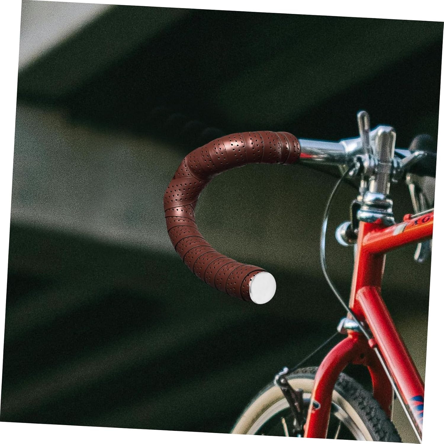 ibasenice 5sets Pu Handlebar Tape Kit Comfortable Grip Shock Absorbing Breathable Design for Road Cycling for Rainy Days and Enhanced Safety