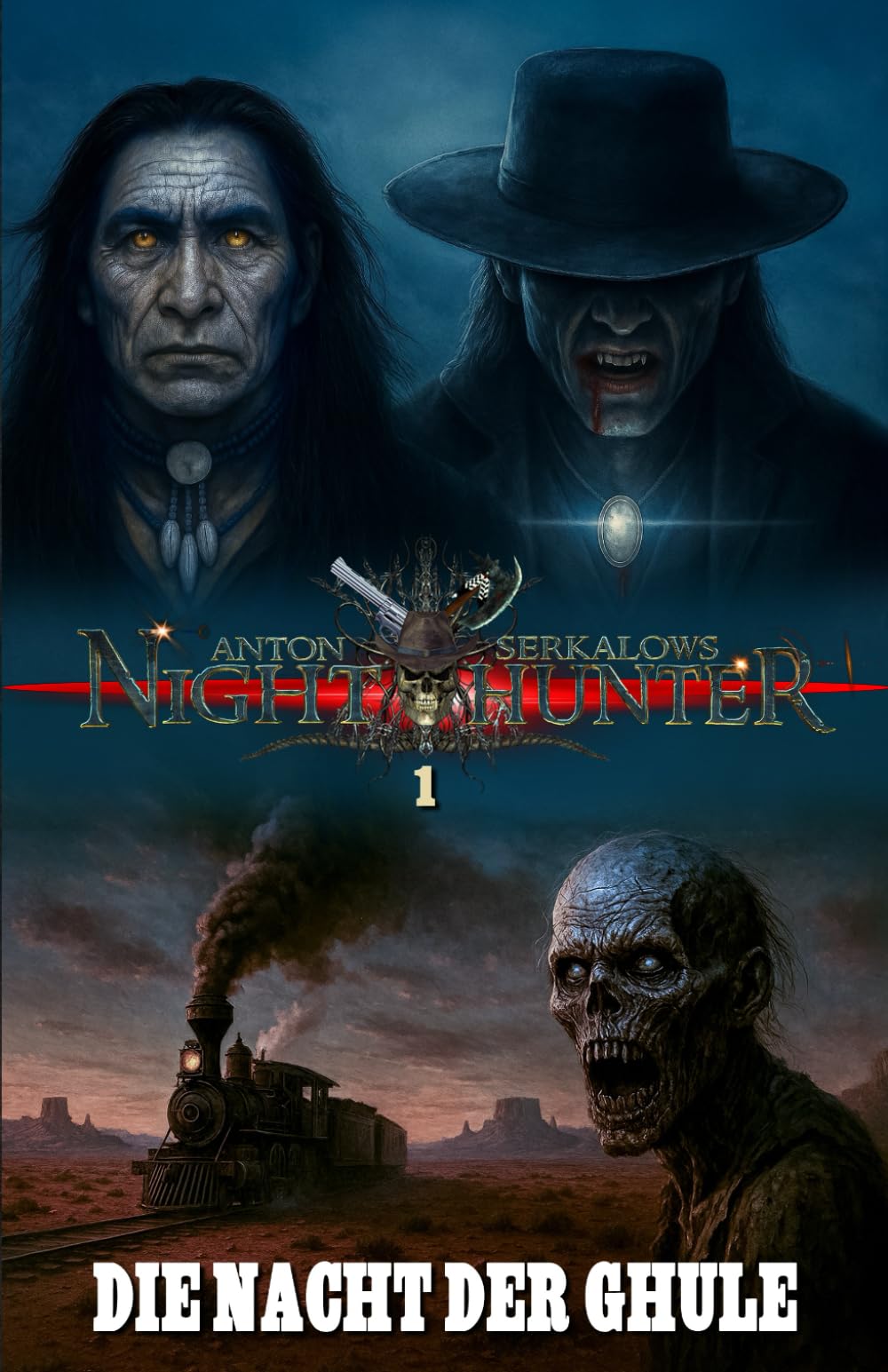 Nighthunter 1 – Die Nacht der Ghule: Ein "Weird"-Western-Horrorroman (Anton Serkalows "Nighthunter"-Serie)