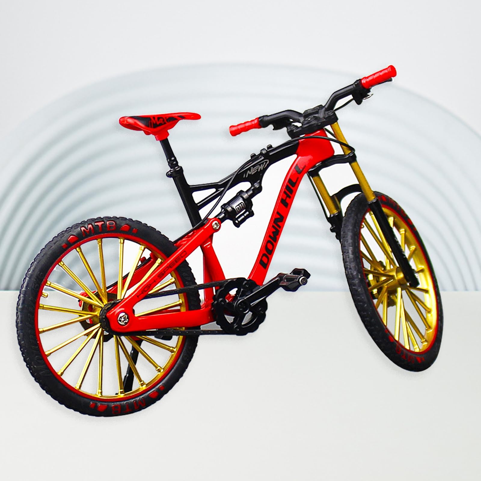 Giocattolo Mini Bici 1:10,Modellino di Bicicletta in Lega,Modello Mini Bici,Finger Mountain bike,mini bike,Della Bicicletta Della Lega Modellin Per l'insegnamento,Ufficio,Club,Casa