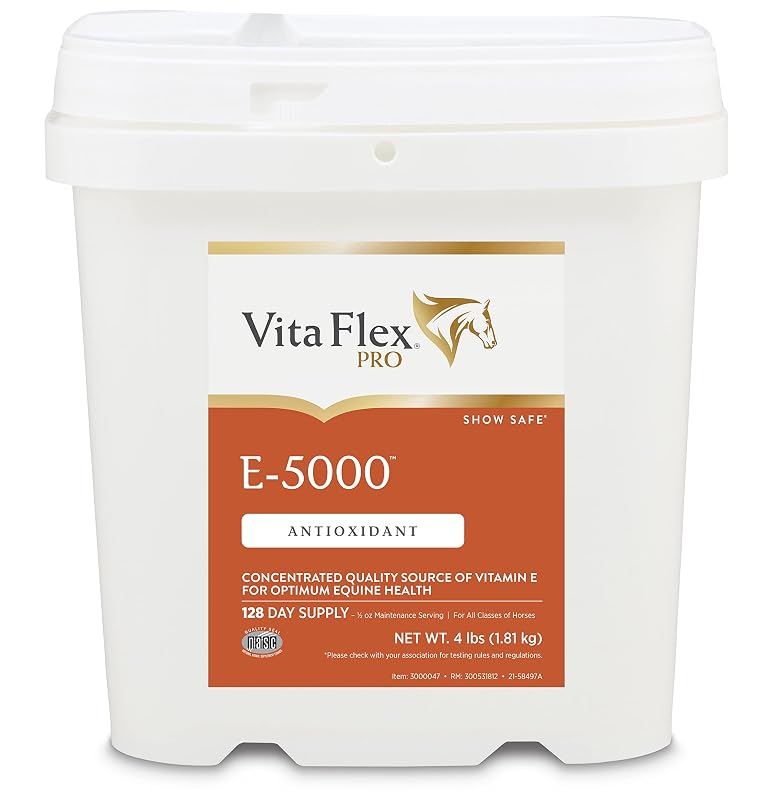 Suplemento de Vitamina E em Pó para Cavalos Vita Flex Pro E-5000, 1,81 kg, 128 Dias