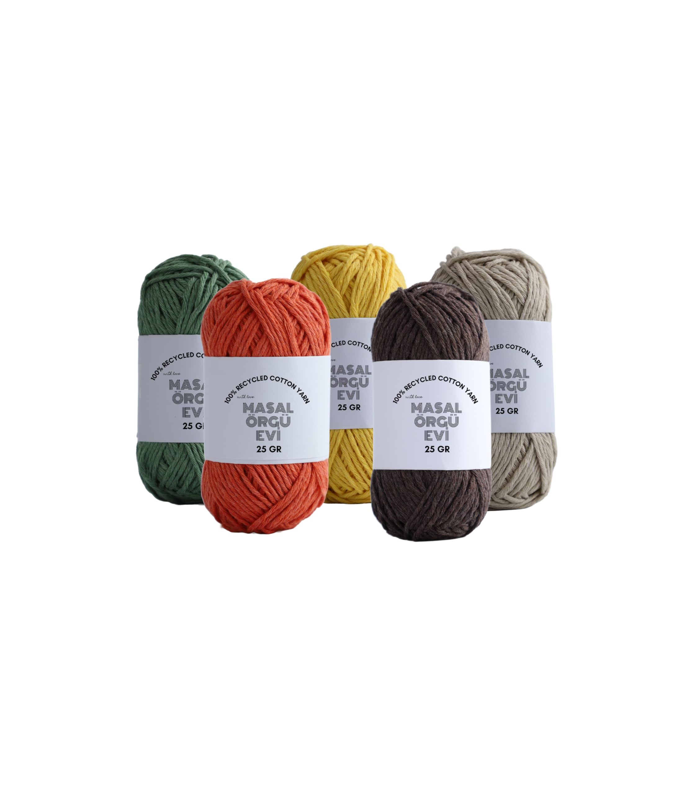 25 Gram Mini Cotton Serisi%100 Pamuk Örgü İpi 10 Renk Punch ve Amigurumi İpi (sonbahar)