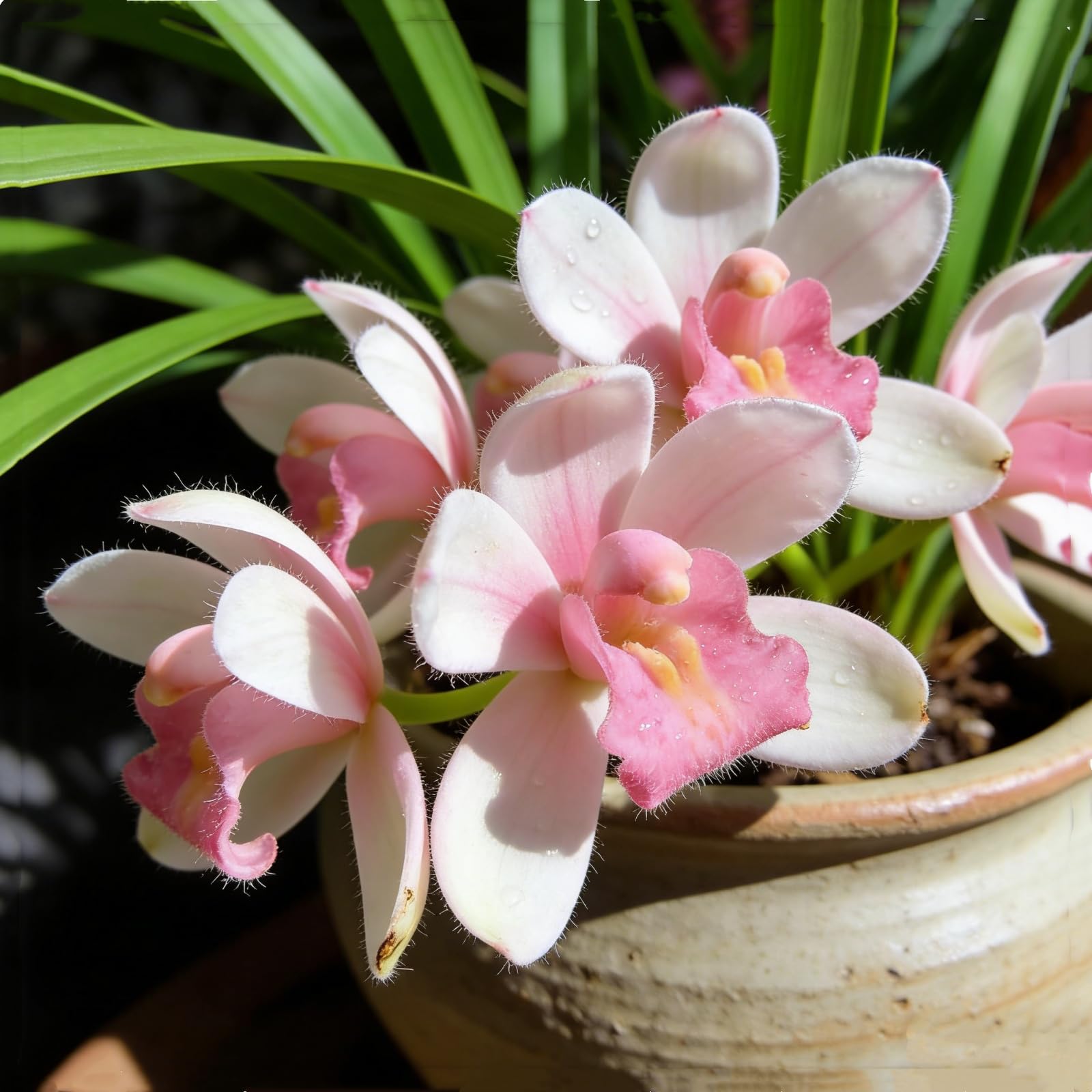 Perennial Cymbidium Orchid Bulbs, Hardy, Professional for Beautiful Garden Displays-15 Bulbs-G